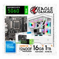Computadora Pc Intel Core I5 12400F RAM 16GB SSD 1TB RTX 5060 de 12va Generación