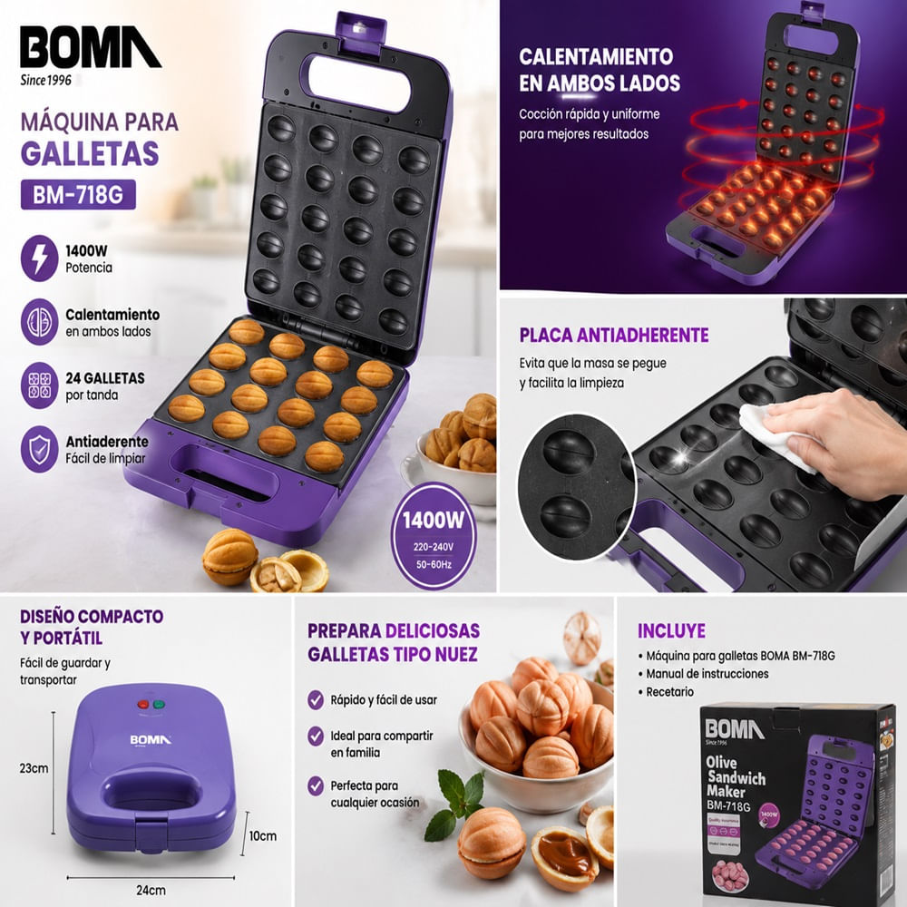 Máquina para Hacer Galletas Boma BM-718G