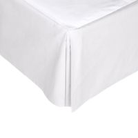 Cubrebox Teza 150 Hilos Algodón Confort / Blanco Arlin 2 Plazas