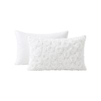 Almohada Long Pillow 150 Hilos Algodón Confort - Blanco Arlin 35 X 80