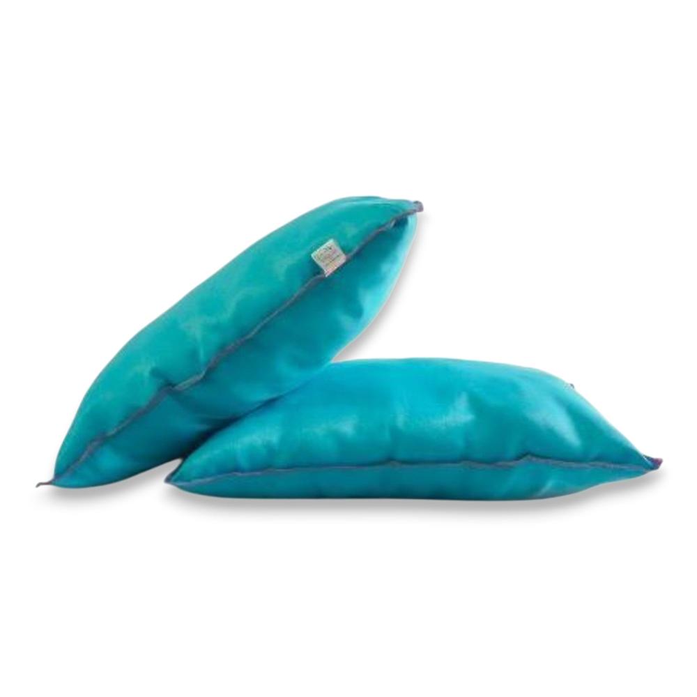 Pack 2 Almohadas Nuth Microfibra Poliéster Confort - Celeste Arlin 60 X 40