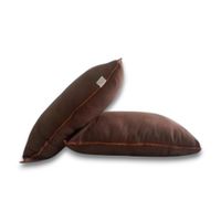 Pack 2 Almohadas Nuth Microfibra Poliéster Confort - Marrón Arlin 60 X 40