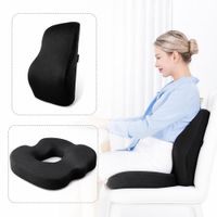 Set Cojín Picaron y Respaldo Lumbar con Gel Tech