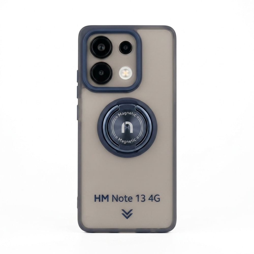 Case ahumado con soporte magnetico para Xiaomi HM Note 13 4G - AZUL