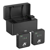 Micrófonos Inalámbricos Dual SX63 4 en 1 con Base Recargable