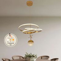 LAMPARA COLGANTE ROMMY DORADO