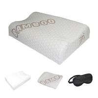 Almohada Cervical Viscoelástica Memory Foam con Forro y Funda Regalo Antifaz Teraflex