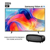 TELEVISOR SAMSUNG 50 PULGADAS UHD 4K VISION AI UN50M70HAGXPE - PARLANTE EWTTO EW-P126BC