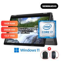 Dell Latitude 5300 2-in-1 Core i7 16GB 256SSD 13.3 Touch Win 11 Seminuevo - Mochila y Mouse