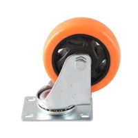 Rodamiento Garrucha giratoria naranja de 4 pulg sin freno EDIROD-4PULG