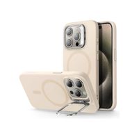 FUNDA SILICONA MAGSAFE Y PARANTE PARA IPHONE 16PRO ROSADO