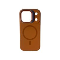 FUNDA SILICONA MAGSAFE Y PARANTE PARA IPHONE 17PROMAX NARANJA