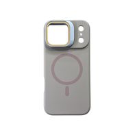 FUNDA SILICONA MAGSAFE Y PARANTE PARA IPHONE 17PROMAX MARRON