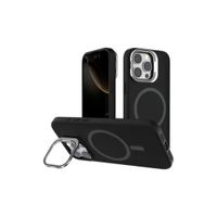 FUNDA SILICONA MAGSAFE Y PARANTE PARA IPHONE 15 NEGRO