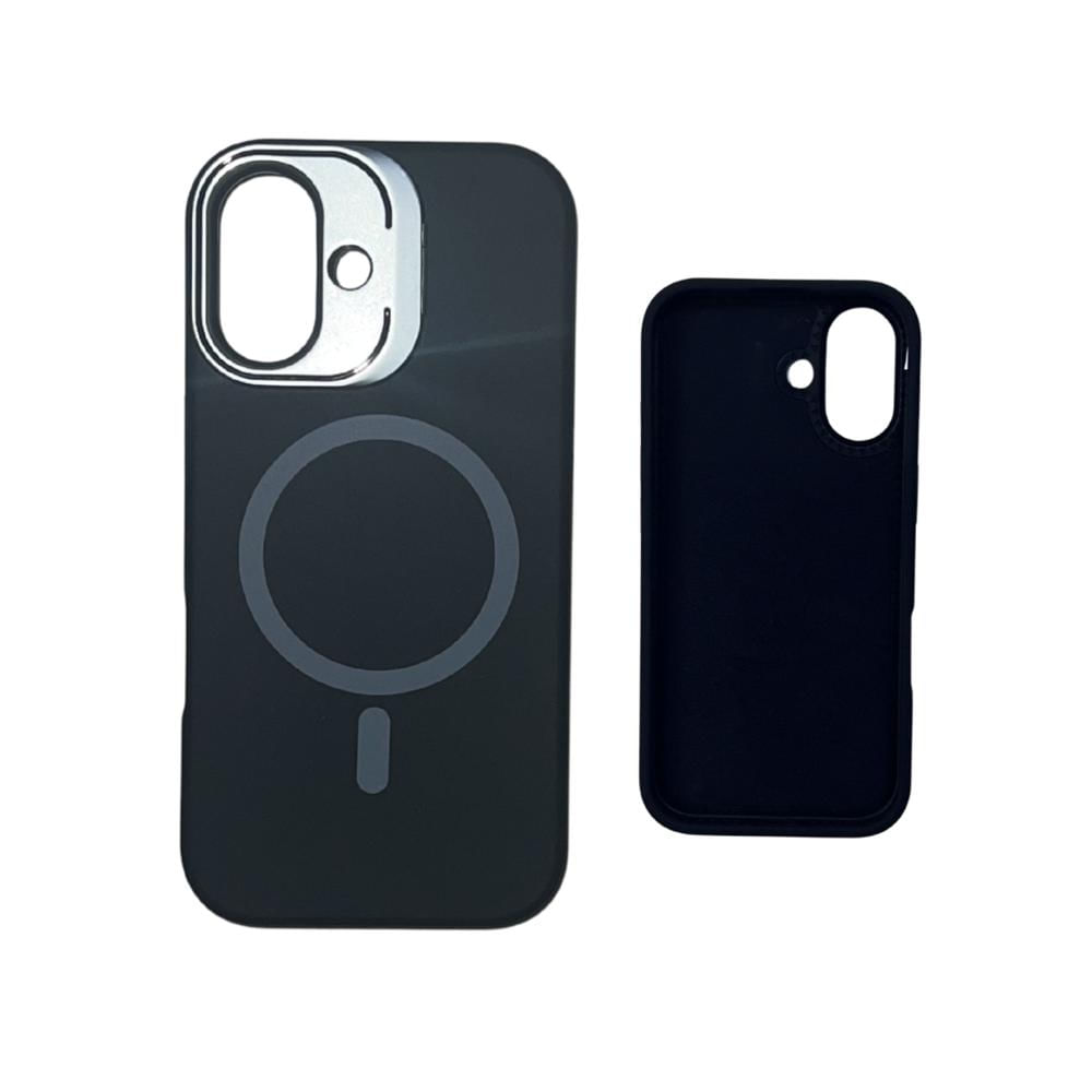 FUNDA SILICONA MAGSAFE PARA IPHONE 17 NEGRO
