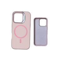 FUNDA SILICONA MAGSAFE Y PARANTE PARA IPHONE 13 14 ROSA
