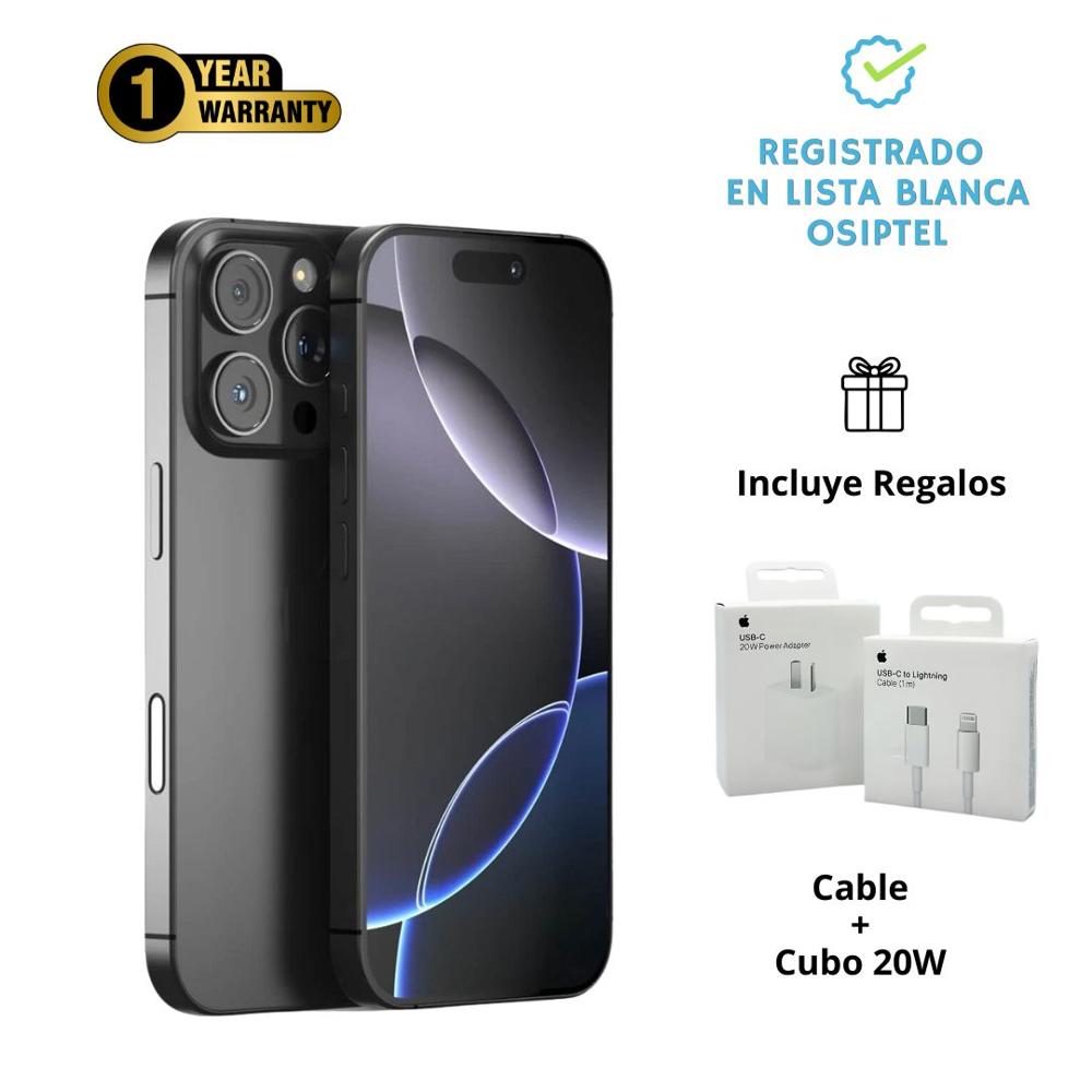 IPhone 16 Pro 256gb Black Titanium  Condición EXCELENTE A3083