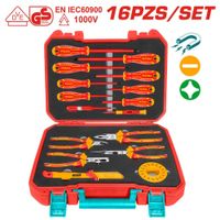 SET DE HERRAMIENTAS MANUALES TOTAL 1000V 16 PIEZAS (THKITH1601)