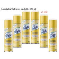 Limpiador en Espuma Multiusos Mr. White 650 ml x 6 unidades