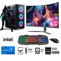Computadora PC CORE i7 3.2Ghz  Ram 16GB Disco HDD 1TB  SSD 500GB  Monitor 27
