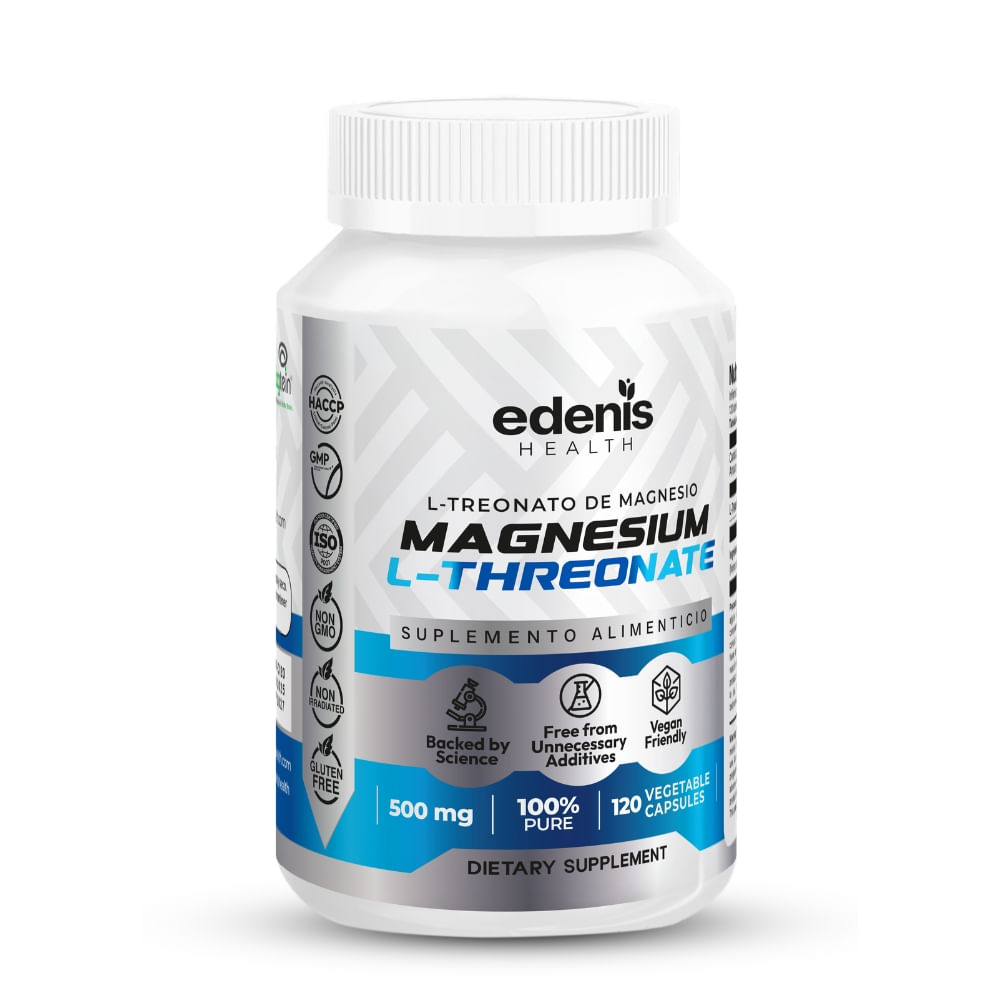 L-Treonato de Magnesio Edenis Health 120 Cápsulas