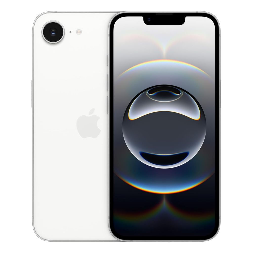 Celular iPhone 16e 5G 128GB Cámara 48MP CHIP FISICO MD1R4BEA Blanco NUEVO
