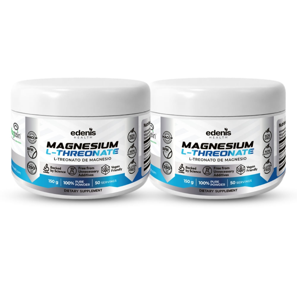 Pack 2 L-Treonatos de Magnesio Edenis Health 150 G