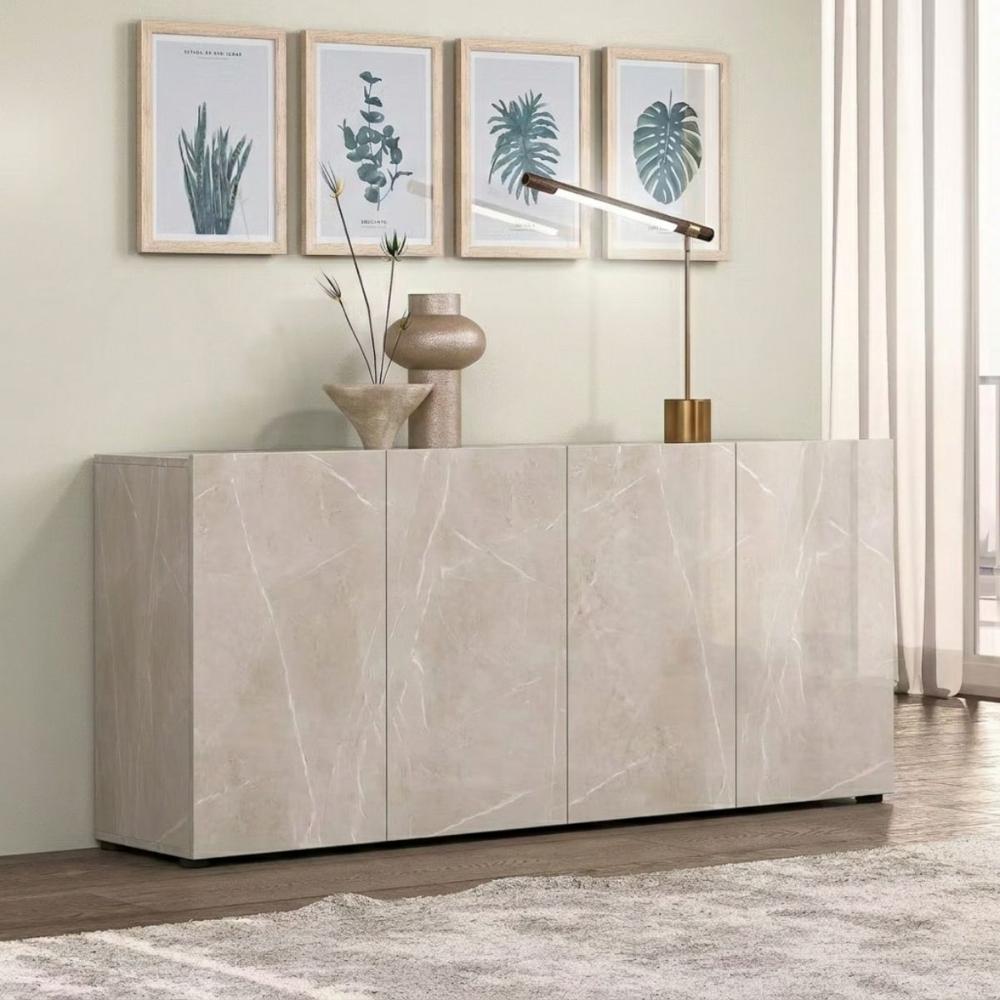 Aparador Cedric 4 Puertas Beige| Masiva Home