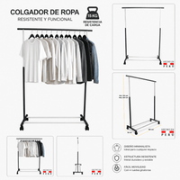 Colgador de ropa de metal