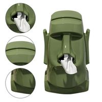 Dispensador Moai Multiuso para Pañuelos Lentes y Audifonos Verde 334VR06