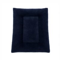 Cama Tipo Colchoneta Para Mascotas Perros Y Gatos Carnero grande color azul marino