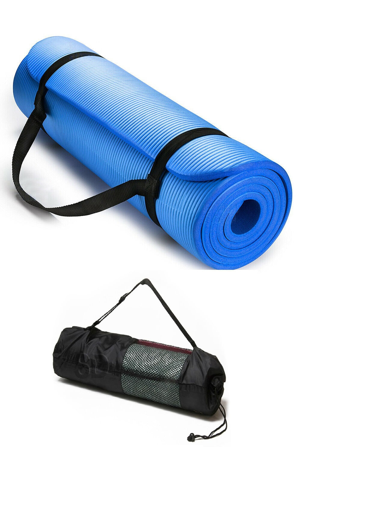 Colchoneta Mat de Yoga Extra Gruesa 20 Mm Premiun Pilates Gym Blue