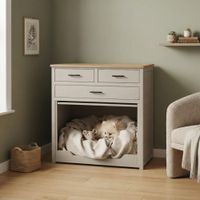 Casa para mascotas y cómoda Peter Gris y Beige| Masiva Home