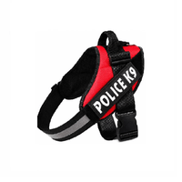 Pechera anti tirones para perros Police K9 color rojo talla XL