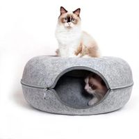 Cama para Gato Tipo Túnel Desarmable Gris 11GR12