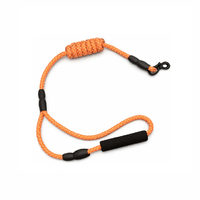 Soga tiro de correa de nylon importado para perros color naranja de 1.20 metros
