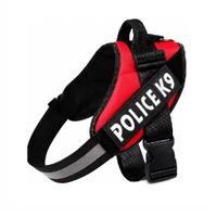 Pechera Arnés Anti Tirones Police K9 Para Perros Color Rojo Talla L