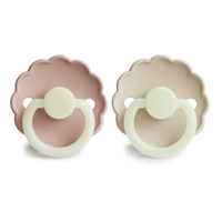 Pack de 2 Chupones Daisy  night blush y cream