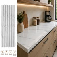 Rollo Adhesivo Mármol Blanco para Cocina Mesas y Muebles Medida 60 cm x 5 metros