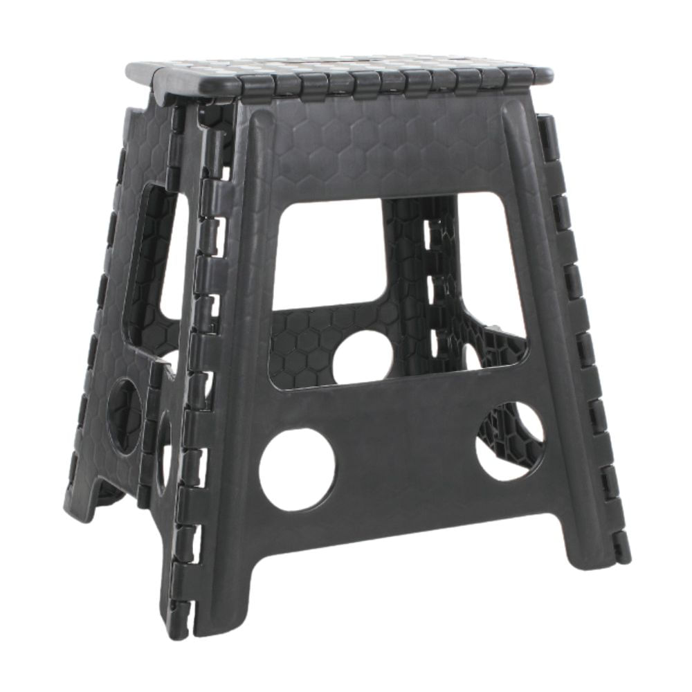 Banco plegable 39cm alto Negro Orange