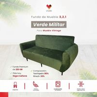 Funda de mueble 3-2-1- Verde Militar