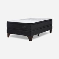Cama Europea Tempo Plus Grafito 1.5 Plazas