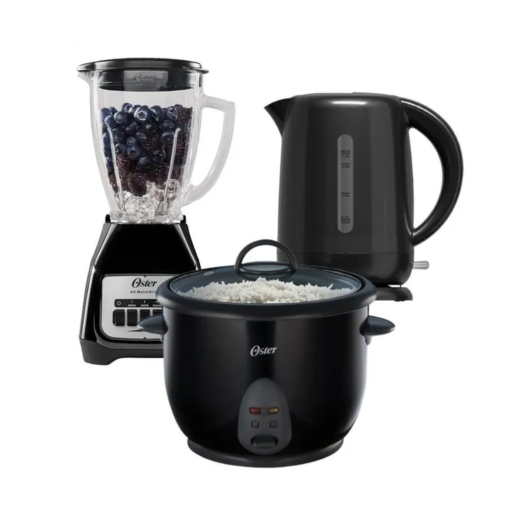 Licuador BLSTKAGBPB053 1.5L Olla arrocera CKSTRCB10DFBLK-053 1.8 L Hervidor  BVSTKT3101053 1.7