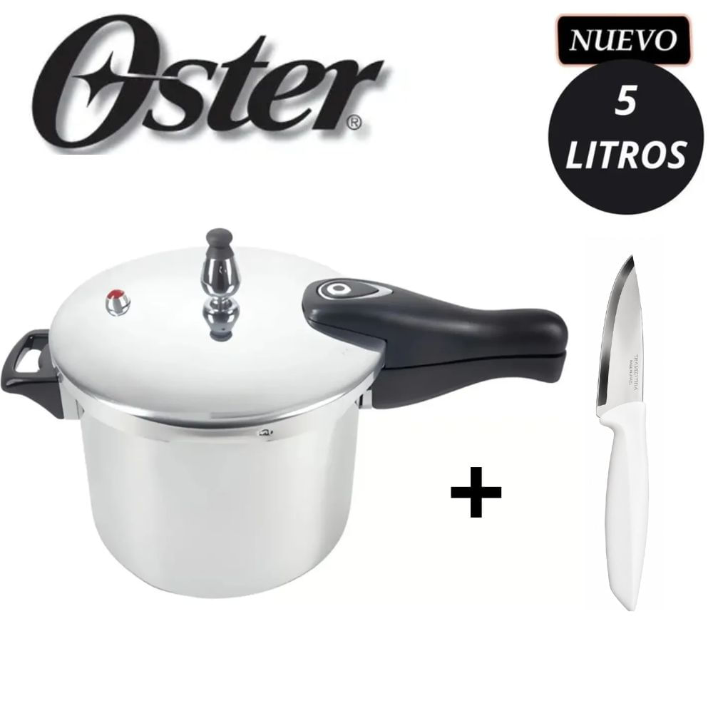Promo Olla Presion Oster Brissago 5 Lt  Cuchillo Tramontina nro 6