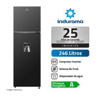 Refrigeradora INDURAMA 245L No Frost RI-389DNI Negro