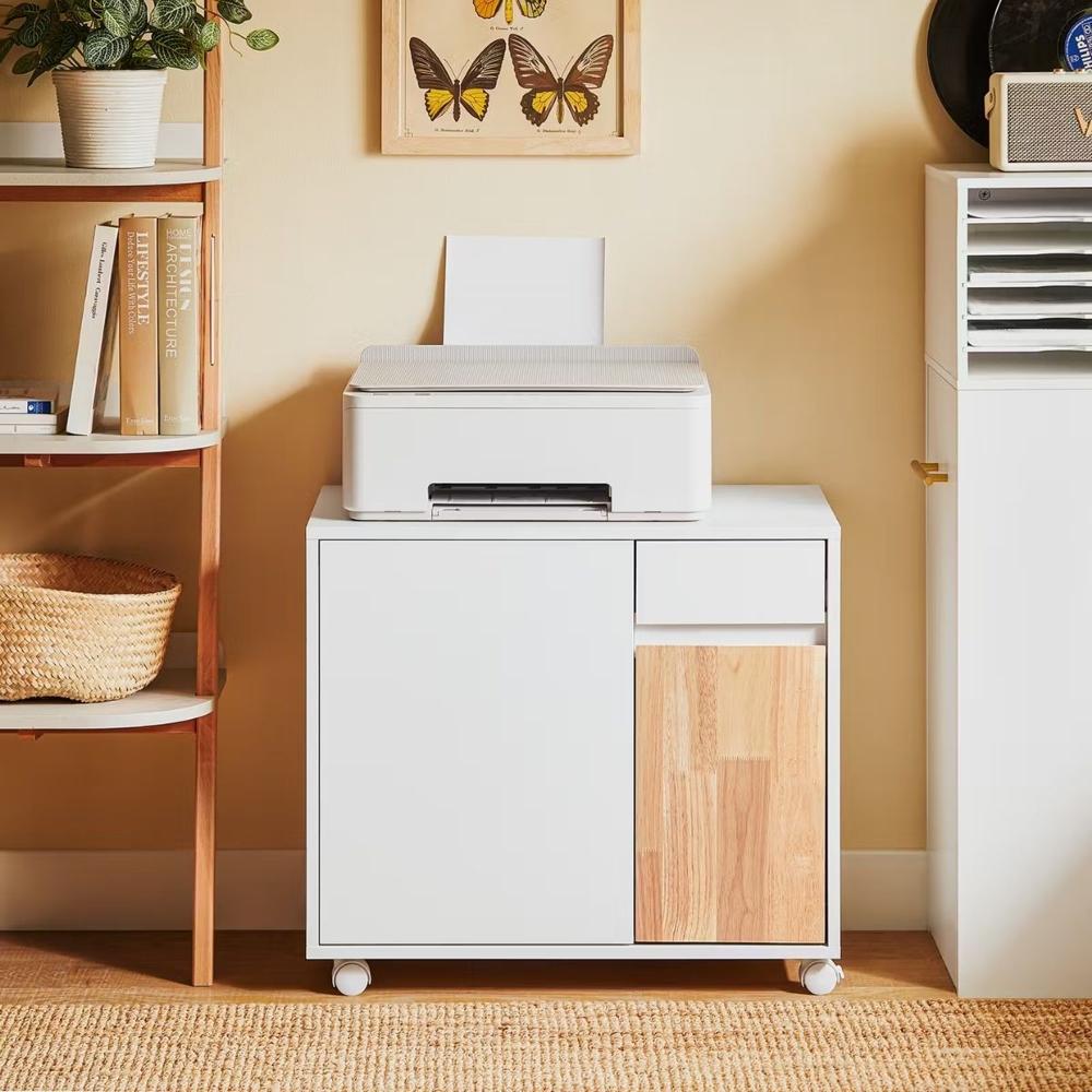 Archivador Otae 2 puertas Blanco y Naranja| Masiva Home