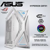 CASE FULL TOWER ASUS ROG HYPERION GR701 ARGB BLANCO
