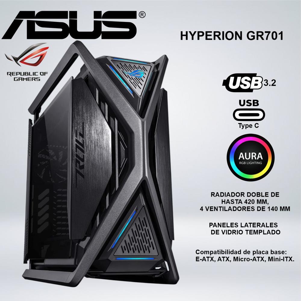 CASE FULL TOWER ASUS ROG HYPERION GR701 ARGB NEGRO