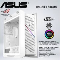 CASE MID TOWER ASUS ROG STRIX HELIOS II GX601S ARGB WHITE