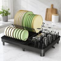 Escurridor de Platos Extensible 1 Nivel Negro Smart 5810001